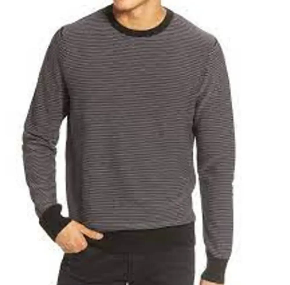 Nordstrom Toscano Blue Merino Wool Crewneck Sweater XL Quiet Luxury $79 NEW - Picture 1 of 4